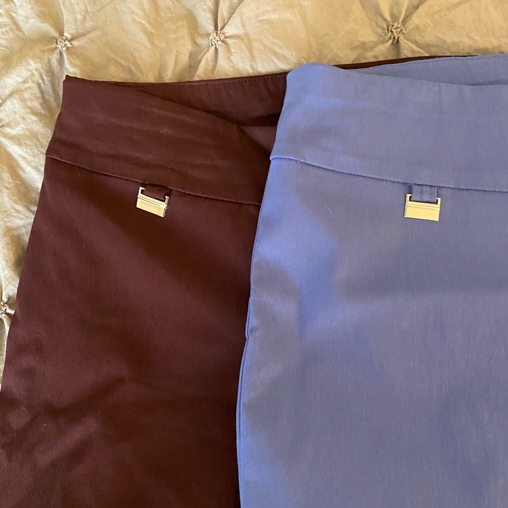 Tummy control pull on skinny pants